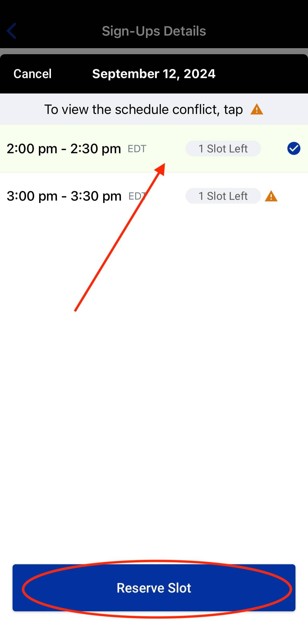 How to Sign Up for Appointments 4